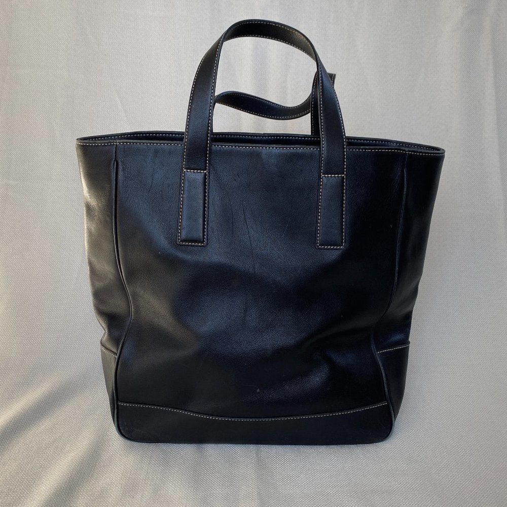 COACH Bleeker Black Leather Tote